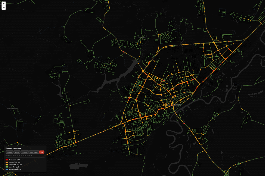 ИИ-модуль на основе транспортных данных формирует рекомендации для управления дорожной безопасностью